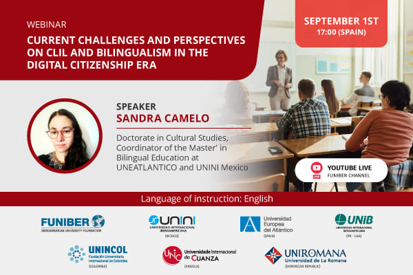 UNIB organizes the webinar «Current Challenges and Perspectives on CLIL and Bilingualism in the Digital Citizenship Era»